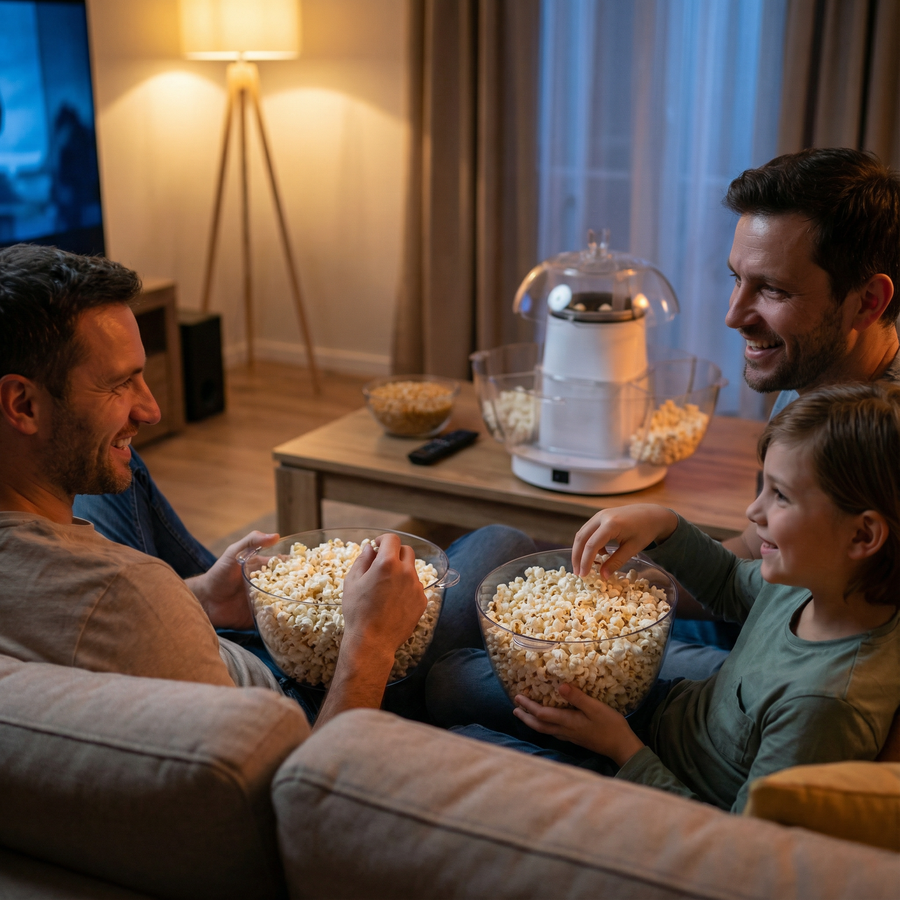 Popflo – Hot Air Popcorn Maker for Fast, Oil-Free Snacks