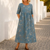 Florenza – Soft Touch Floral Maxi Dress for Women