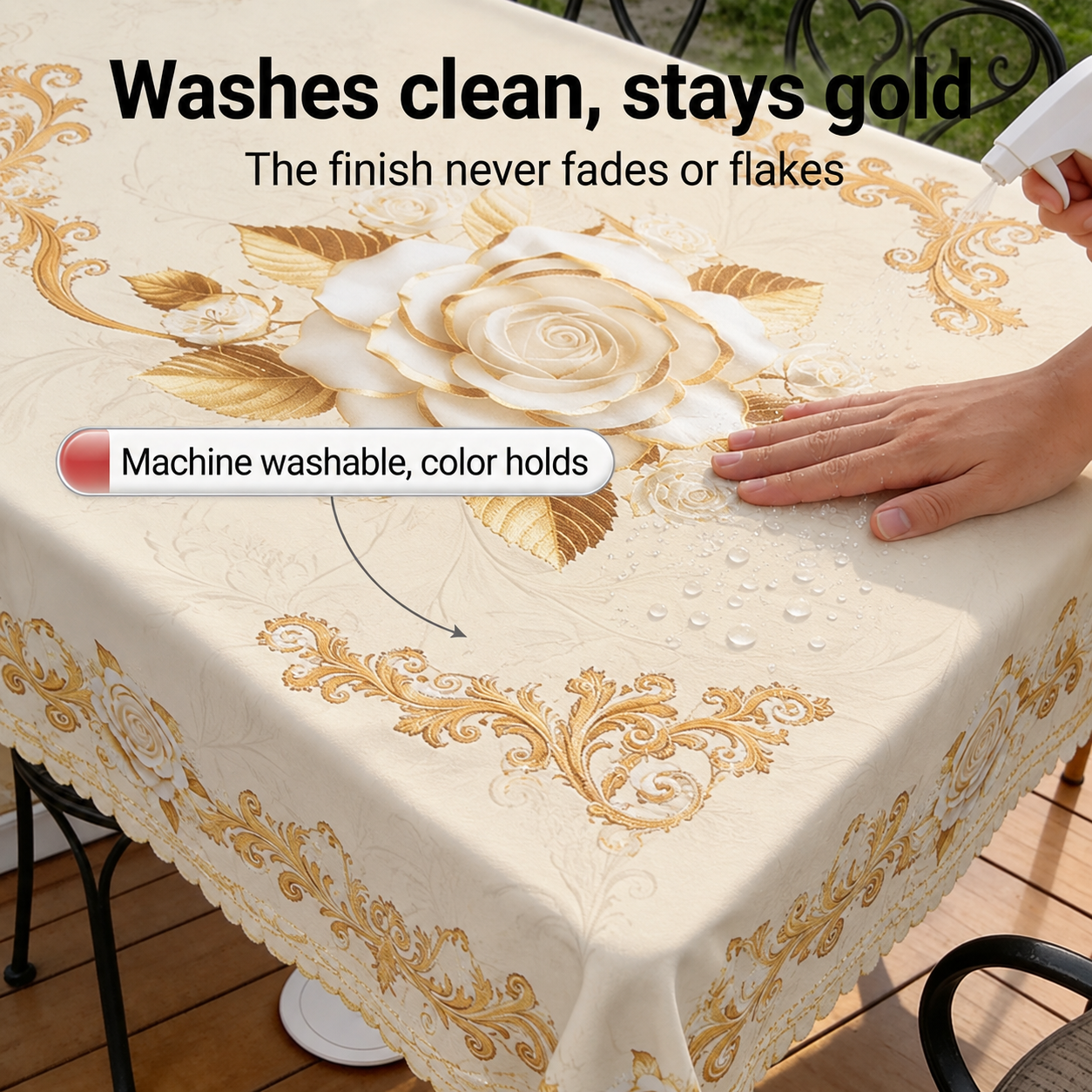 Roseval – The Tablecloth That Wipes Clean, Not Just Looks Clean