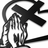 Verita - Christian Heart and Cross Metal Wall Decor
