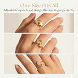 Lunessa - Moon and Star Calming Ring