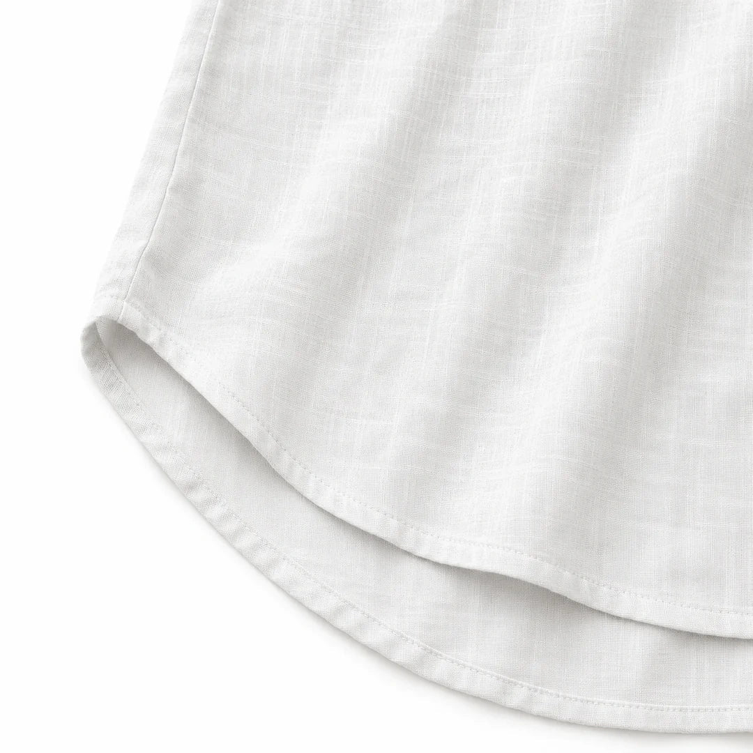 Lunelle – Sleeveless Linen V-Neck Tank with Buttons