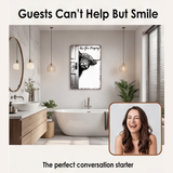 Peekaboo - Funny bathroom metal sign