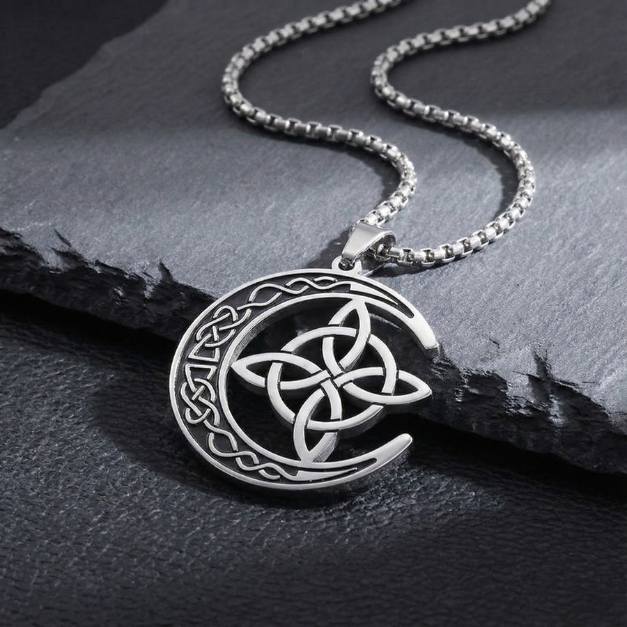 Lunara Celtic Moon Protection Pendant