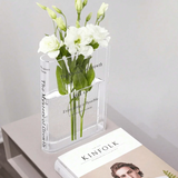Florenza - Book-Shaped Acrylic Vase for Home Decor