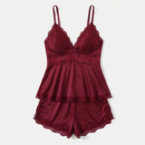Lunella – Women's Tiered Lace Cami Pajama Set