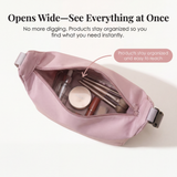 Luvara - Wide Mouth Travel Cosmetic Bag