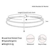 Silvara - Dainty Layered Anklet