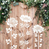 Florenza - Large Flower Stencils for Garden & Home Decor