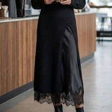 Lunette – Women’s Knitted Cardigan & Lace Camisole Set
