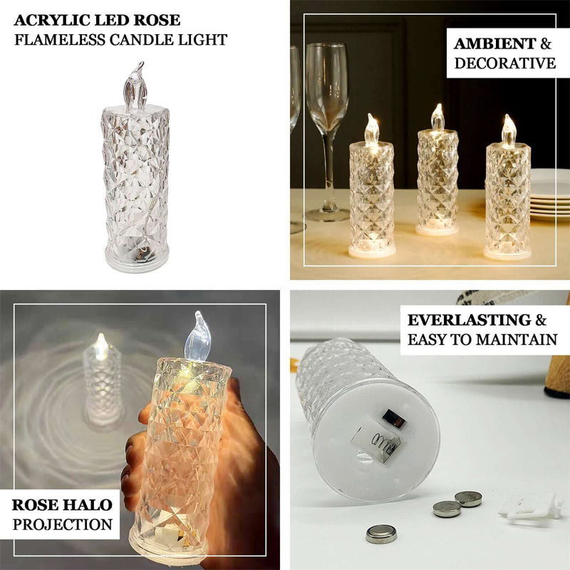 Rosera – Crystal Rose Candlelight Lamp