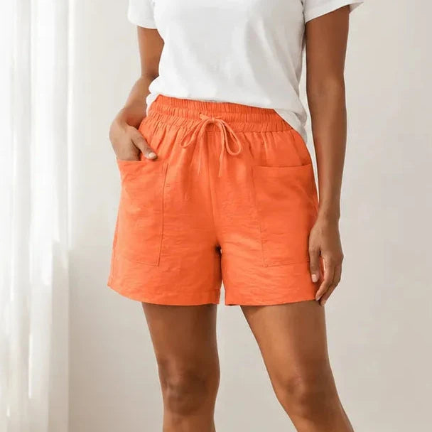 Marlow – Drawstring Shorts with Deep Pockets, Elastic Waist, 6 Colors