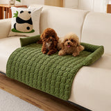 Pawvella – Bolstered Pet Couch Bed with Cooling Top, Non-Slip Sofa Protector