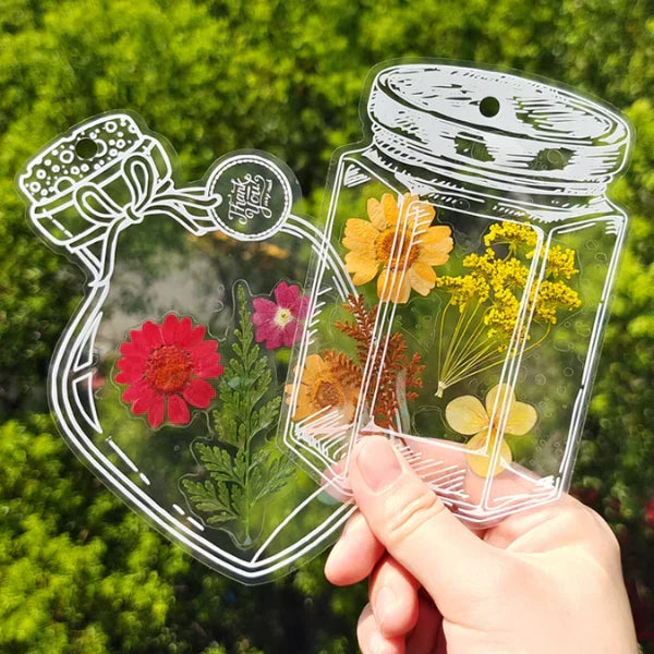 BlossomTabs - Transparent DIY Bookmark Stickers for Book Lovers (20+20 Free)