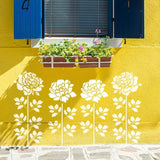 Florenza - Large Flower Stencils for Garden & Home Decor