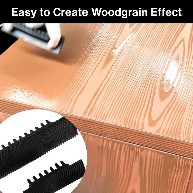 Oakura - 2-Piece DIY Woodgrain Texture Roller Toolkit