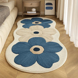 Velveterra - Soft Irregular Flower Pattern Rug