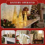 Merrydale - Full Set Glowing Christmas Trees