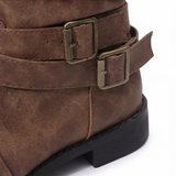 Strova - Crushed Slouch Mid Calf Boots