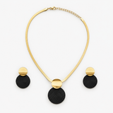 Aurelia – Textured Necklace and Earring Set