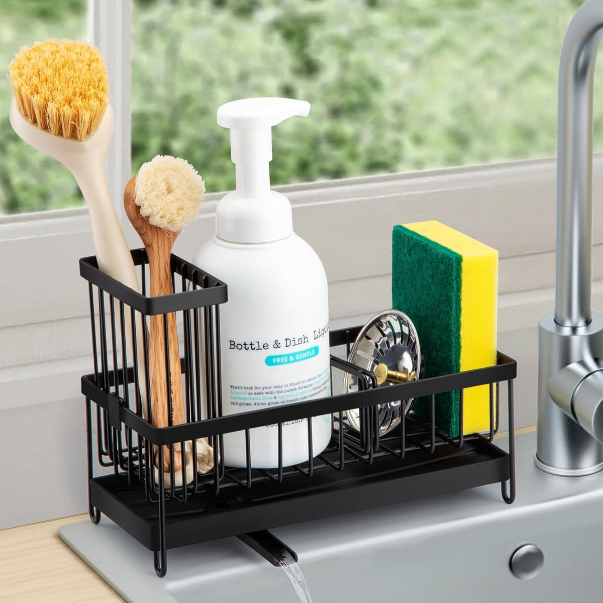 TidyDock - Compact Self-Draining Sink Organizer