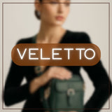 Veletto – Double Pocket PU Leather Crossbody Bag