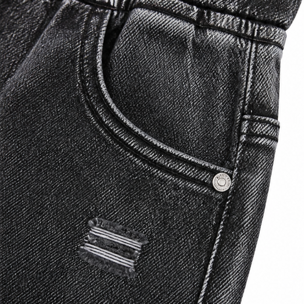 Vellora – High Waist Drawstring Denim Capris