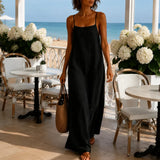 Marelle – Linen-Look Maxi Slip Dress