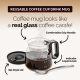 Brewbell – 16 Oz Pour-Over Inspired Glass Coffee Mug