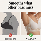 Veluna - Women's Wireless Lift Bra with Wide Side Wings