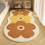 Velveterra - Soft Irregular Flower Pattern Rug