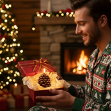 Lunapine – Flameless Pinecone Candle with Gentle Glow