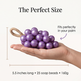 Vinara - Pearlescent Grape Cluster Soap on a Rope