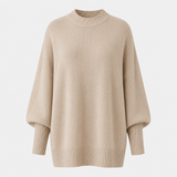 Veluna - Women's Oversized Wool Blend Sweater
