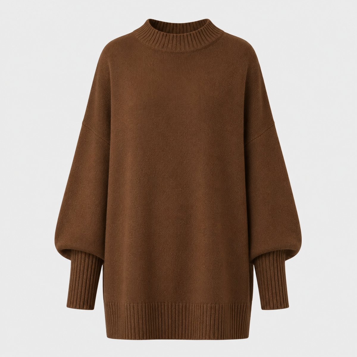 Veluna - Women's Oversized Wool Blend Sweater