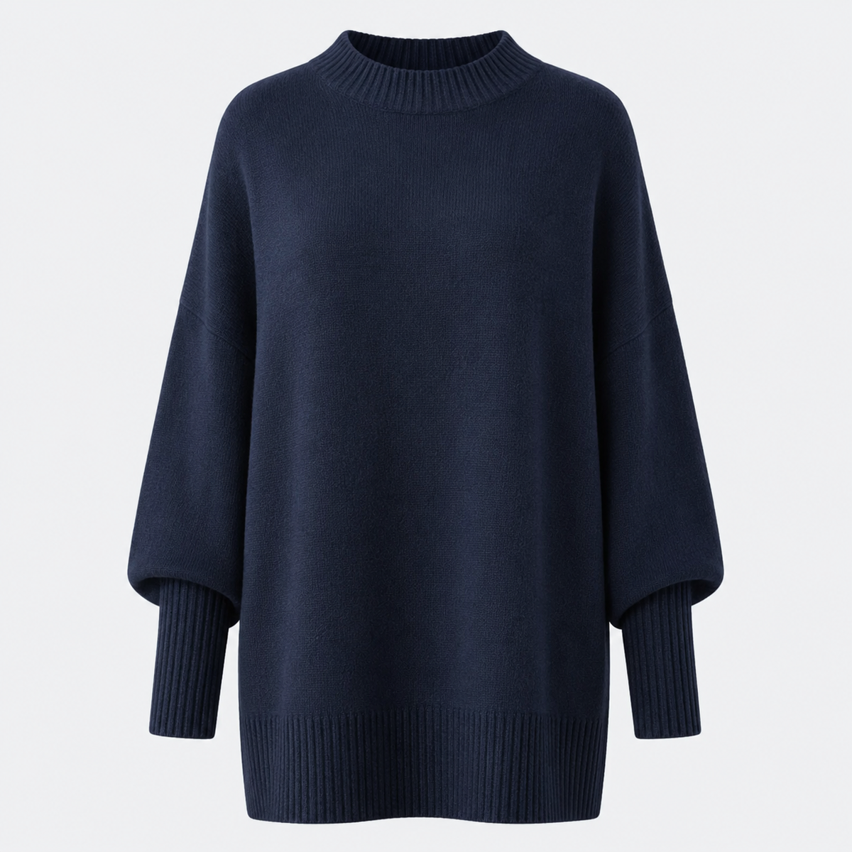 Veluna - Women's Oversized Wool Blend Sweater