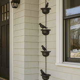 RainPerch – Bird Rain Chain for Garden Charm