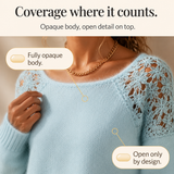 Wearbella – Lace-Knit Look Sweater That Looks Elevated, Not Plain
