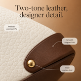 Cola – Two-Tone Leather Handbag for Day to Night