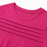 Lounella – Women's Pintucked Lounge Set with Wide-Leg Pants and Pockets