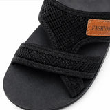 Breezely – Breathable Mesh Slide Sandals for Wide Feet, Open Toe Comfort