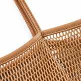 Sandfall – Mesh Beach Tote Bag with Hidden Zip Pocket, Sand Free Shoulder Bag for Women