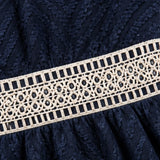 Solène – Crochet V-Neck Flutter Sleeve Summer Dress
