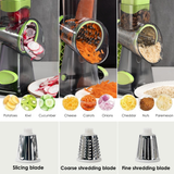 Gratéra – Rotary All-in-One Grater with Suction Base