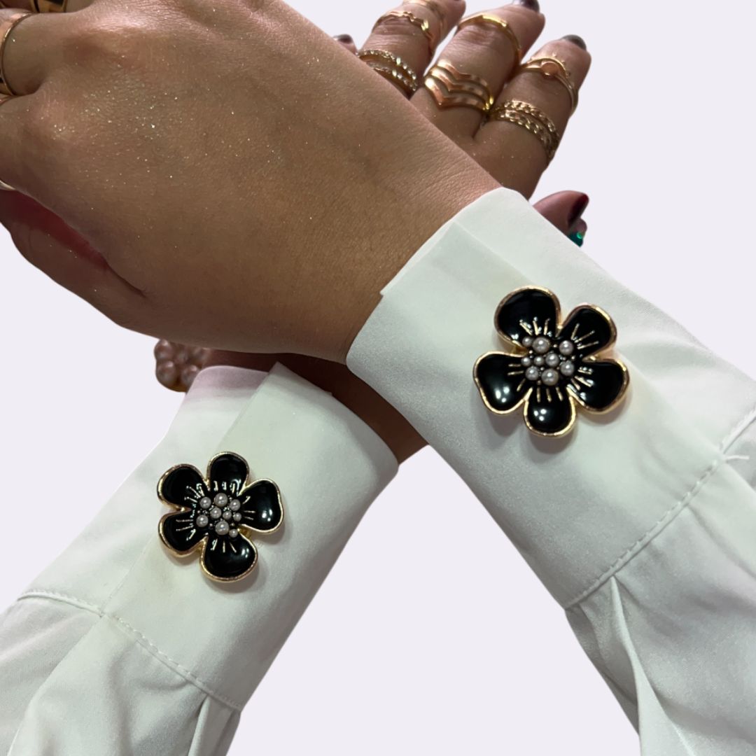 Petaline - Silk Flower Shirt Pin