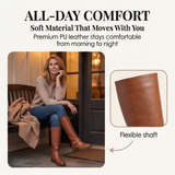 Ridella - Knee High Riding Boots with Buckle Detail