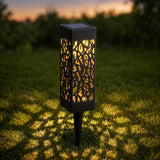 Glenmore – Solar Pathway Stake Lights with Mosaic Shadow Pattern (8-Pack)