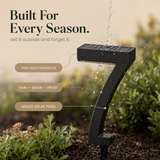Lunavia – Sculptural 7-Shape Solar Pathway Lights, Warm 2700K Glow, IP65 Waterproof