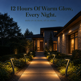 Lunavia – Sculptural 7-Shape Solar Pathway Lights, Warm 2700K Glow, IP65 Waterproof