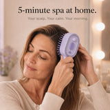 Velura – Self-Cleaning Scalp Massager Brush with Mist Spray Tank